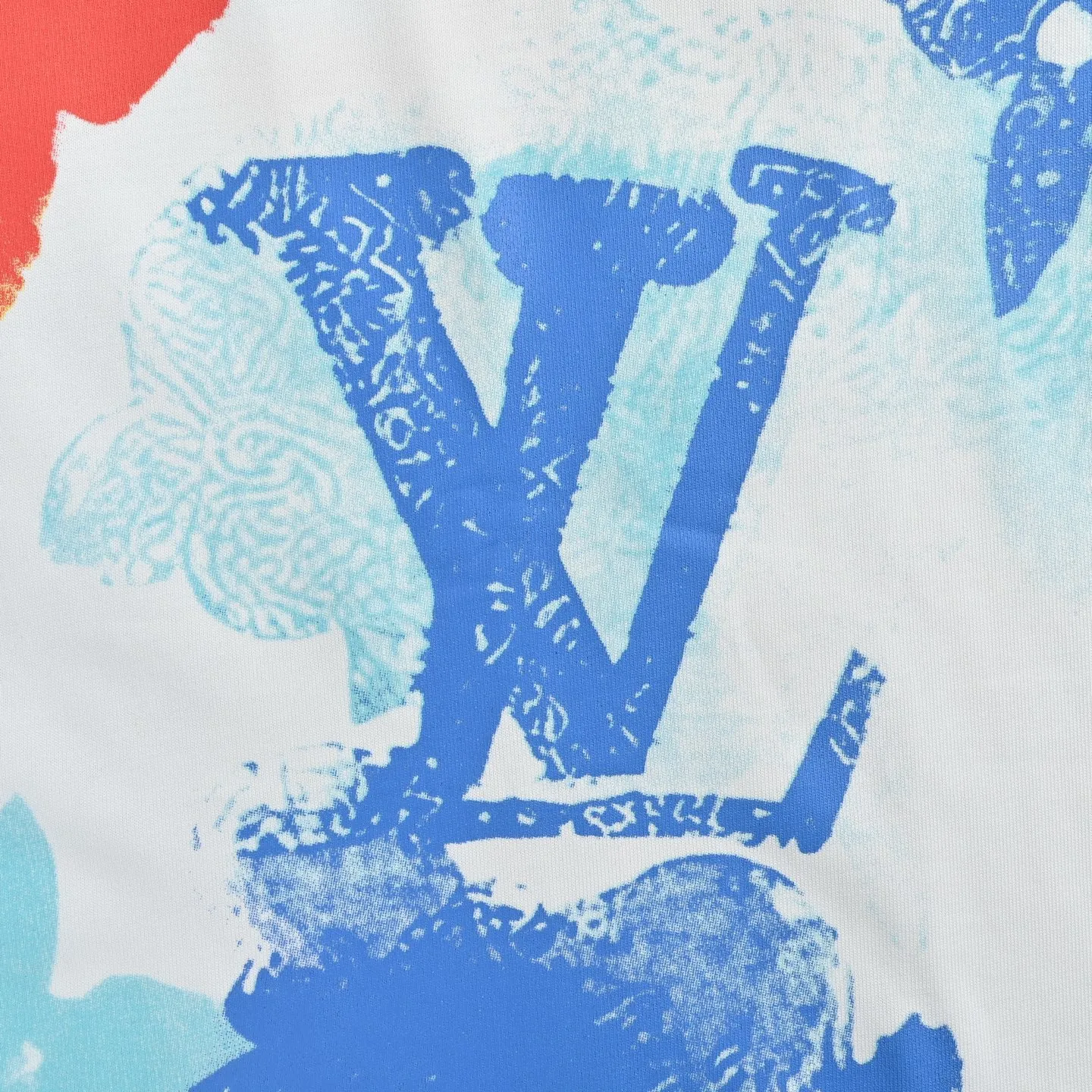 Louis Vuitton/Louis Vuitton ink painted smudged short sleeves